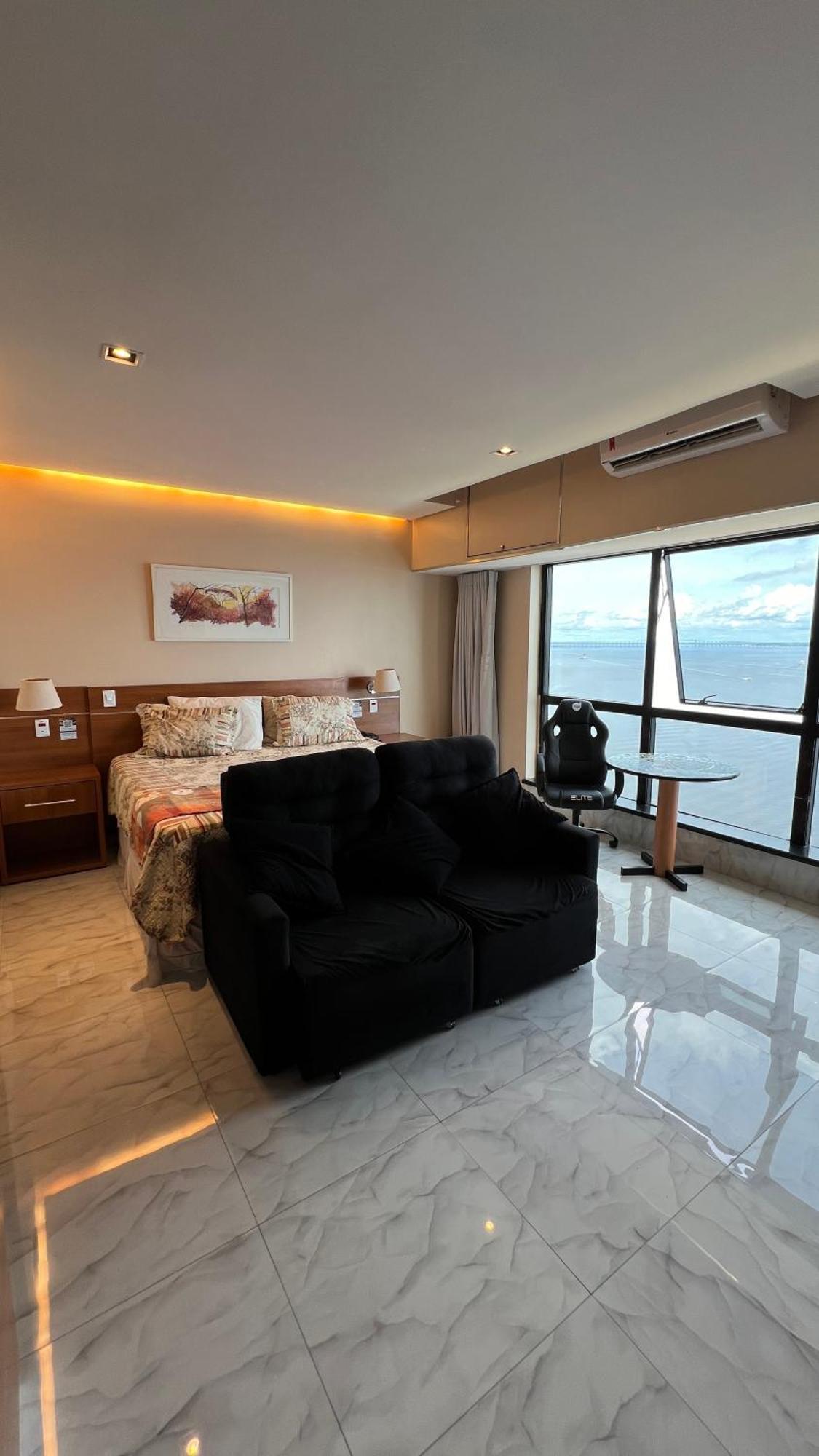 Flat No Condominio Do Edificio Tropical Executive E Residence Com Vista Para O Rio Μανάους Εξωτερικό φωτογραφία